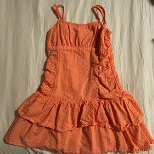 a new day Coral Ruffle Dress